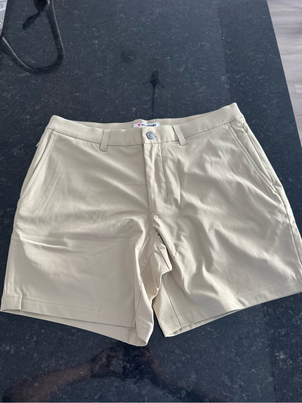 Birddogs Club Golf Shorts Unlined Khaki Size 32 New 7” Inseam New